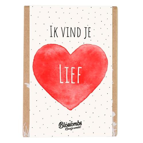 Blossombs Bloem Bommetjes Giftbox Hartjes Ik vind je lief -, Tuin en Terras, Bloembollen en Zaden, Ophalen of Verzenden