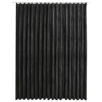 Fluweel Gordijn Antraciet | Tweedekansje | Warmte & Luxe, Huis en Inrichting, Stoffering | Gordijnen en Lamellen, 200 cm of meer
