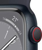 Apple Watch Series 8, 45mm, GPS + Cellular, aluminium,, Verzenden, Zo goed als nieuw