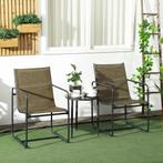 TRUUSK Balkonstoelen Set Van 2 Met Armleuningen, Ademende Ho, Verzenden, Nieuw