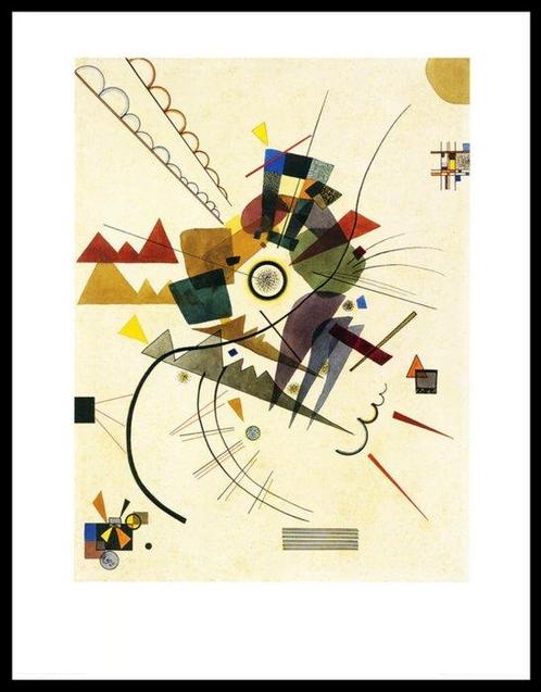 Wassily Kandinsky - Ringsum, 1924. Copyright: VG, Antiek en Kunst, Kunst | Tekeningen en Foto's