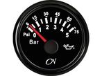 CN oliedrukmeter 0-5 bar Zwart, Watersport en Boten, Ophalen of Verzenden, Nieuw