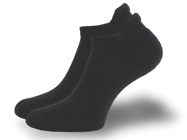 SQOTTON® Badstof Sneakersokken met lipje - Naadloos - Zwart, Kleding | Heren, Sokken en Kousen, Verzenden