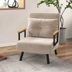TRUUSK Slaapbank Relaxstoel Met Bedfunctie Gastenbed Fluweel, Huis en Inrichting, Fauteuils, Verzenden, Nieuw