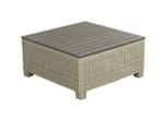 beach7 birdwood footstool tafel vierkant cloudy grey, Nieuw, Wicker