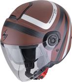 Scorpion EXO-City II Riva Brown Jethelm, Motoren, Kleding | Motorhelmen, Jethelm, XXL, Nieuw met kaartje, Overige merken
