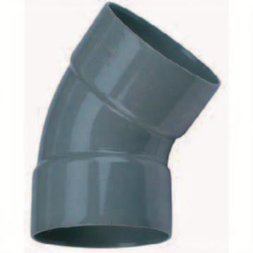 PVC Bocht 45° 2 x mof 160mm - beschikbaar voor biedingen