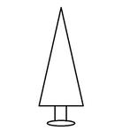 Frame kerstboom +/- 60 cm met incl voet / stuk zo van de, Nieuw, Ophalen of Verzenden