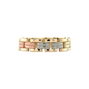 Tricolour gouden rolex ring 14 karaat beschikbaar voor biedingen