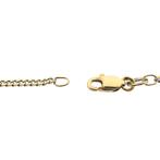 Gouden gourmet schakel ketting | 51,5 cm (schakelketting), Sieraden, Tassen en Uiterlijk, Kettingen, Ophalen of Verzenden, Gebruikt