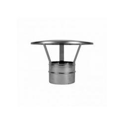 ENKELWANDIG RVS ROOKKANAAL, EENVOUDIGE REGENKAP Ø350MM, Huis en Inrichting, Kachels, Ophalen of Verzenden