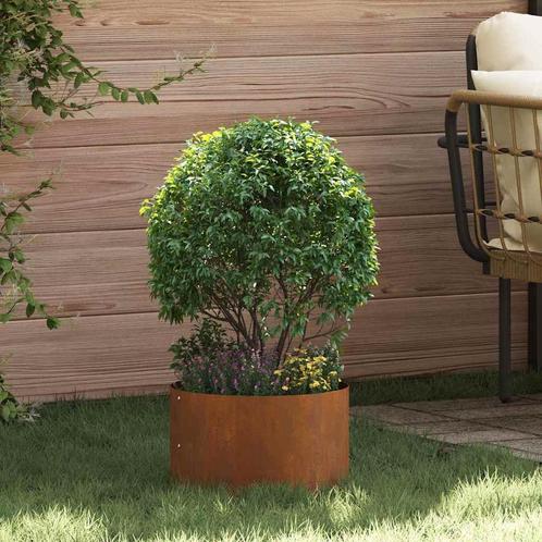 vidaXL Tuinplantbakken 5 pcs Bruin 30 x 30 x 20 cm, Tuin en Terras, Bloembakken en Plantenbakken, Minder dan 60 cm, Nieuw, Metaal
