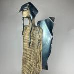 Karol Dusza (1972) - sculptuur, Your angel (72cm wooden) -