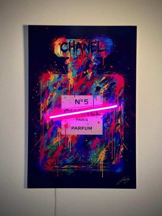 LEDMansion - Drip N°5 V.1. | Led Wall Artwork, Antiek en Kunst, Kunst | Designobjecten