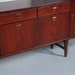 Vintage Dressoir door Fristho in palissander met grote bar, Antiek en Kunst, Antiek | Meubels | Kasten, Ophalen of Verzenden