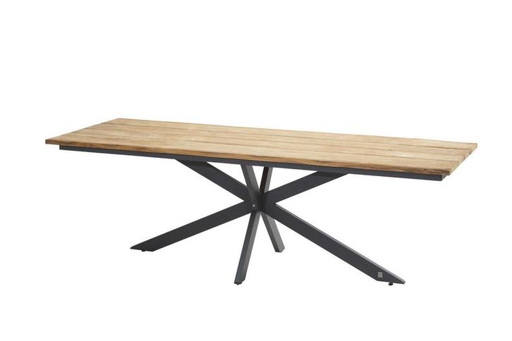 4 Seasons Outdoor Minerva tuintafel met Robusto teak blad, Tuin en Terras, Tuinsets en Loungesets, Ophalen of Verzenden