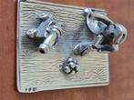 Miniatuur beeldje - Kannonier met Kanon - .835 zilver