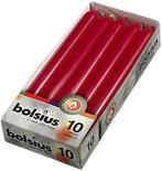 BOLSIUS DINERKAARSEN 230 X 20 MM (WIJNROOD) PAK 10 STUKS, Verzenden, Nieuw