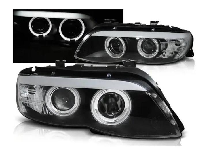 Xenon Angel Eyes koplampen Black geschikt voor BMW X5 E53, Auto-onderdelen, Verlichting, Nieuw, BMW, Verzenden
