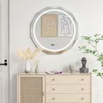 2dekans | Coast LED-Badkamerspiegel 76x76 cm Zilver/Wit met, Huis en Inrichting, Woonaccessoires | Spiegels, Ophalen of Verzenden
