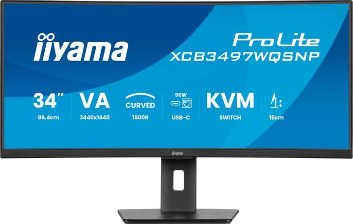 34 Iiyama ProLite XCB3497WQSNP-B1 Curved/WQHD/DP/2xHDMI, Computers en Software, Monitoren, Nieuw, Ophalen of Verzenden
