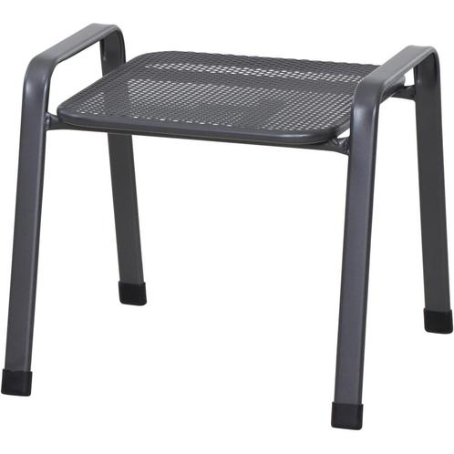 Siena Garden Elda tuinstoel van staal 53x52 cm - Zwart, Tuin en Terras, Tuinsets en Loungesets, Ophalen of Verzenden