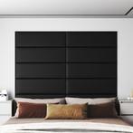 vidaXL Wandpanelen 12 st 3,24 m² 90x30 cm kunstleer zwart, Doe-het-zelf en Verbouw, Platen en Panelen, Verzenden, Nieuw