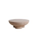 Salontafel Ø90x30 cm POLINNA – Mat Zand | Light &amp; Living | J, Huis en Inrichting, Tafels | Salontafels, Ophalen, Nieuw