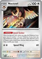 Noctowl 078/131 holo Prismatic Evolutions, Hobby en Vrije tijd, Verzamelkaartspellen | Pokémon, Ophalen of Verzenden, Nieuw, Losse kaart