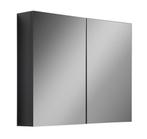 Spiegelkast Cuba 90 x 16 x 70 cm Zwart Spiegelkast Badkamer, Huis en Inrichting, Badkamer | Badkamermeubels, Verzenden, Nieuw