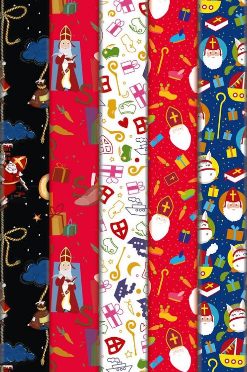 Rol Inpakpapier Sinterklaas diverse dessins, Kleding | Dames, Carnavalskleding en Feestkleding, Nieuw, Ophalen of Verzenden