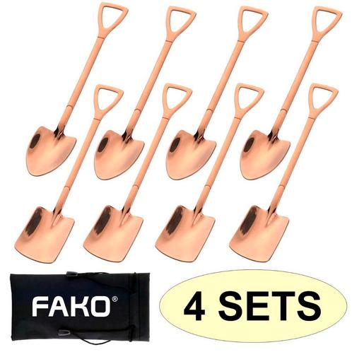Fako Bijoux® - Dessert Bestek - Schep & Schop - 8 Lepels -, Huis en Inrichting, Keuken | Bestek, Verzenden