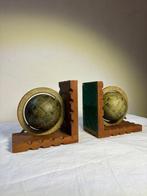 Boekensteunen - Retro Globes Boekensteunen - Hout, Antiek en Kunst