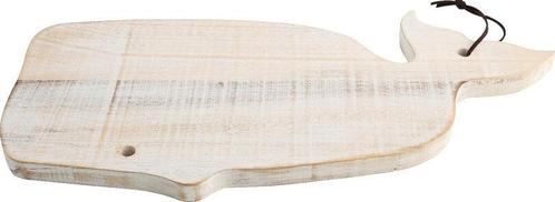 Plateau hout Walvis rustiek wit 38,5x18,8x1,5 cm, Zakelijke goederen, Horeca | Keukenapparatuur, Nieuw in verpakking, Verzenden