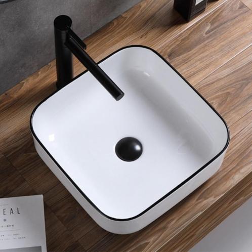Opbouw Waskom Boss & Wessing Premium 40x40x14 cm Keramiek, Doe-het-zelf en Verbouw, Sanitair, Ophalen of Verzenden