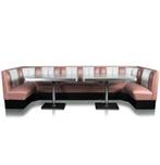 Bel Air Diner Booth Horseshoe Combinatie Dusty Rose, Huis en Inrichting, Banken | Bankstellen, Ophalen, Gebruikt