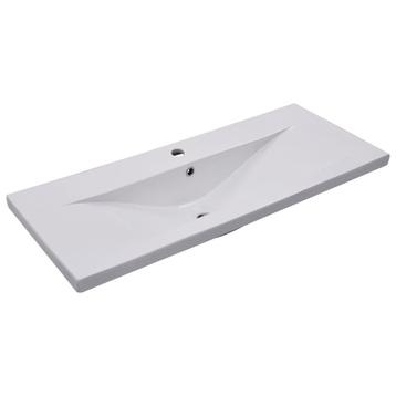 Inbouwwastafel 101cm wit - Retourdeal - 40% Korting! beschikbaar voor biedingen
