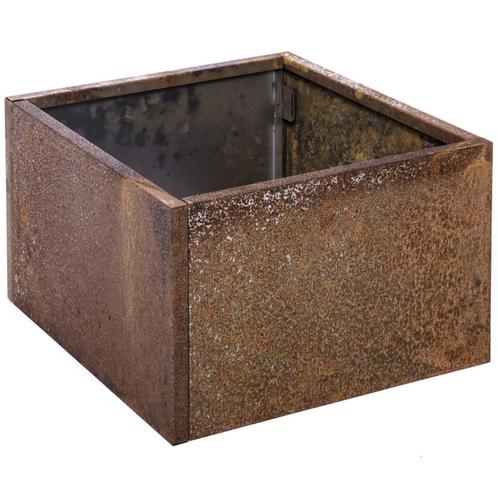 Grönfeld plantenbak roest - Hoogte 25 cm - Afmeting: 40x40 c, Tuin en Terras, Planten | Tuinplanten, Ophalen of Verzenden
