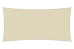 Schaduwdoek 4 x 2m | Rechthoek - Waterdicht | Zandkleur, Tuin en Terras, Schaduwdoeken, Nieuw, Verzenden