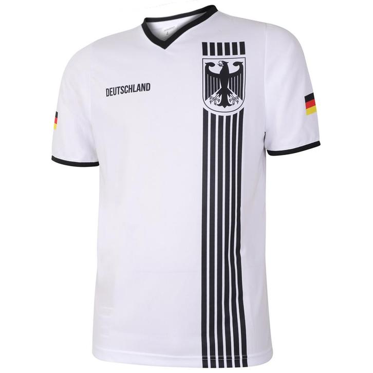 Duitsland Voetbalshirt Thuis - Strepen Zwart Wit - Kind en, Sport en Fitness, Voetbal, Nieuw, Verzenden