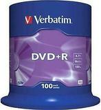 Verbatim | DVD+R | 4.7 GB | Matt Silver | 100 Stuks, Verzenden, Nieuw
