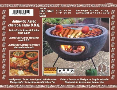Mexicaanse tafelbarbecue SOL-Y 045 Ø44cm. in 2 kleuren, Tuin en Terras, Houtskoolbarbecues, Nieuw, Met accessoires, Ophalen of Verzenden