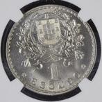 Portugal. República. 1 Escudo 1944 - NGC - MS64 - Rara