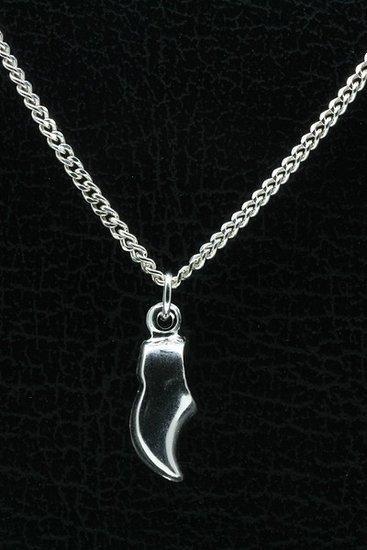 Zilveren Klomp ketting hanger - klein, Sieraden, Tassen en Uiterlijk, Kettinghangers, Verzenden