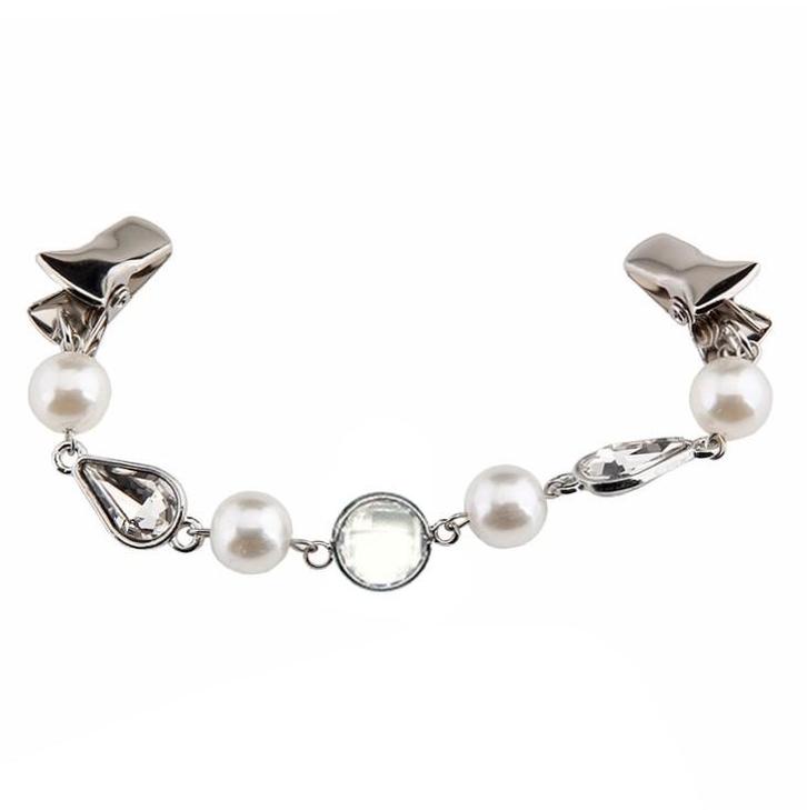 Fako Bijoux - Vestsluiting - Vestclip - Parels & Acryl Bling, Sieraden, Tassen en Uiterlijk, Broches, Verzenden