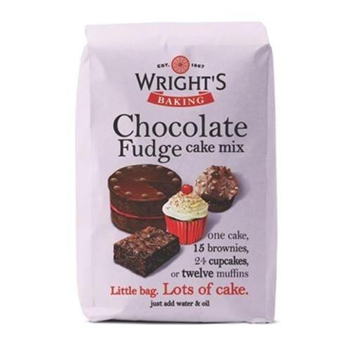 Wrights Chocolade Fudge Cakemix 500g, Hobby en Vrije tijd, Taarten en Cupcakes maken, Nieuw, Verzenden