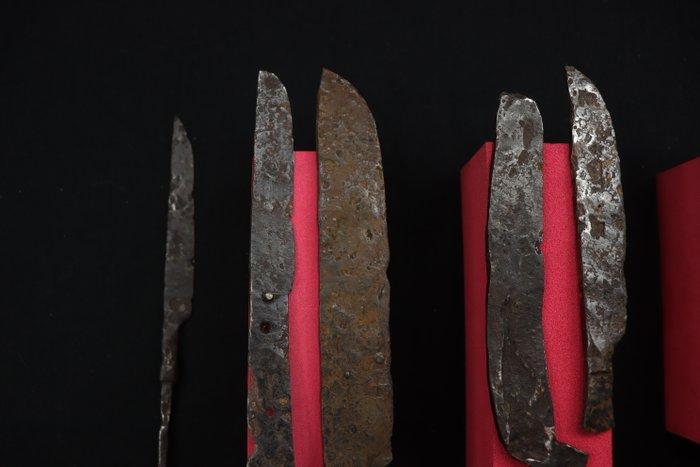 Middeleeuws (Gothic) 12 x IJzeren Tanged Militair Knife -, Antiek en Kunst, Antiek | Overige Antiek