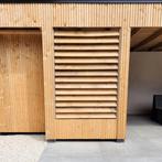 Draaibare lamellenwand flex-fence 90x220cm blank, Ophalen of Verzenden, Nieuw