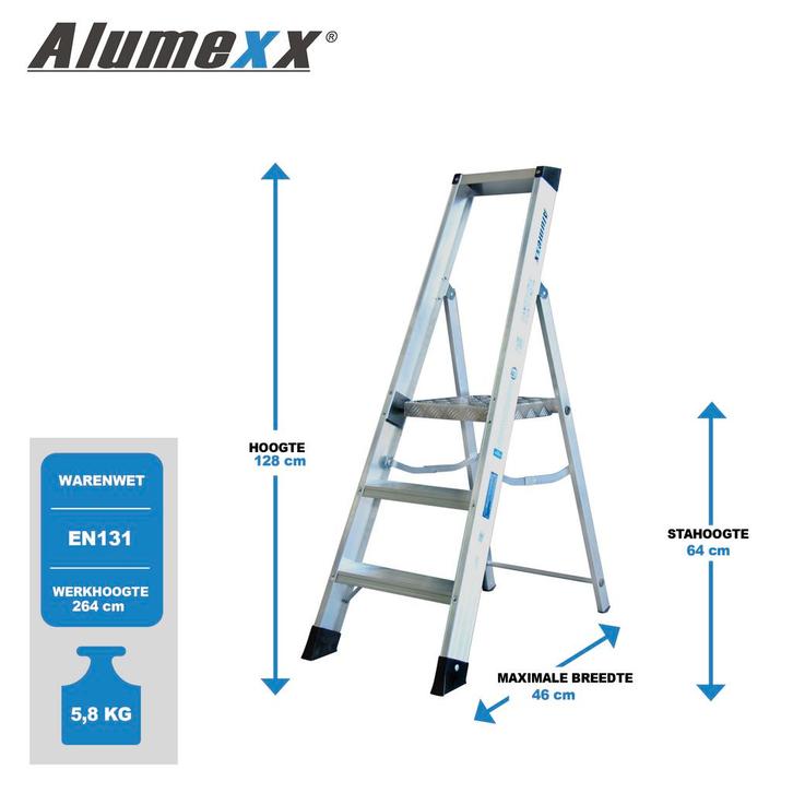 Alumexx Mamut bordestrap ACTIE, Doe-het-zelf en Verbouw, Ladders en Trappen, Nieuw, Verzenden