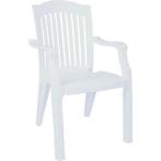 (MDK-107132) Siesta Classic tuinstoel wit, Huis en Inrichting, Ophalen of Verzenden, Nieuw, Wit